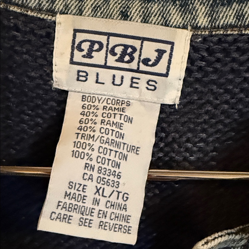 Vintage Denim Button-Up Sweater - Picture 2 of 7